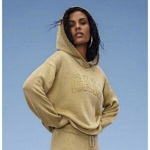 Cult Gaia x Gap Limited Edition Gold Hoodie Sweatshirt NWT